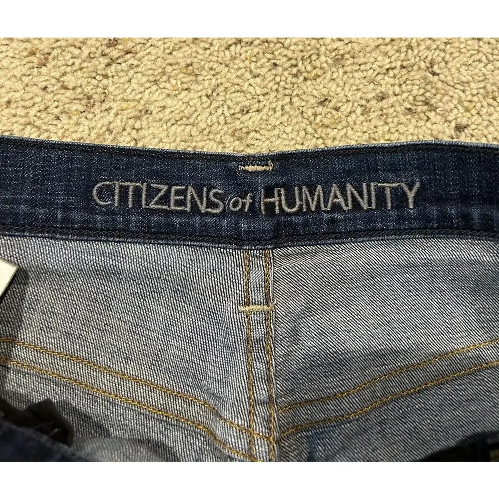 Vtg CITIZENS OF HUMANITY 25 (30 x 26) Cropped/ANkle JEANS Emerson Slim Boyfriend